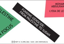 donderdag 16 april – Palestine in Focus – Funding genocide from Palestine to Sudan – IISG – Amsterdam