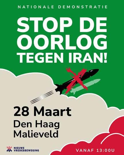 stop de oorlog tegen Iran!